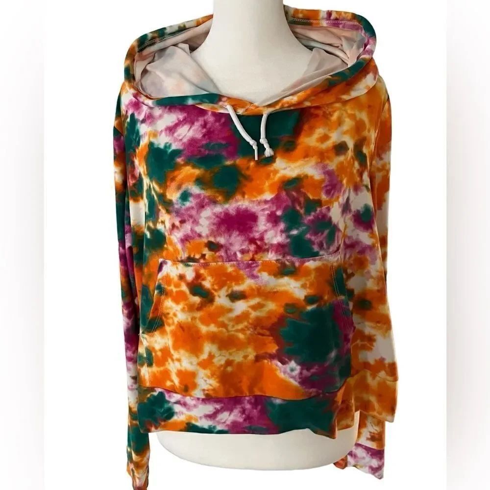 AQ-Sport tie dye crop sweatshirt size 1X